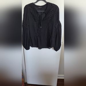 Black, Sheer, Romeo & Juliet Sheer Blouse